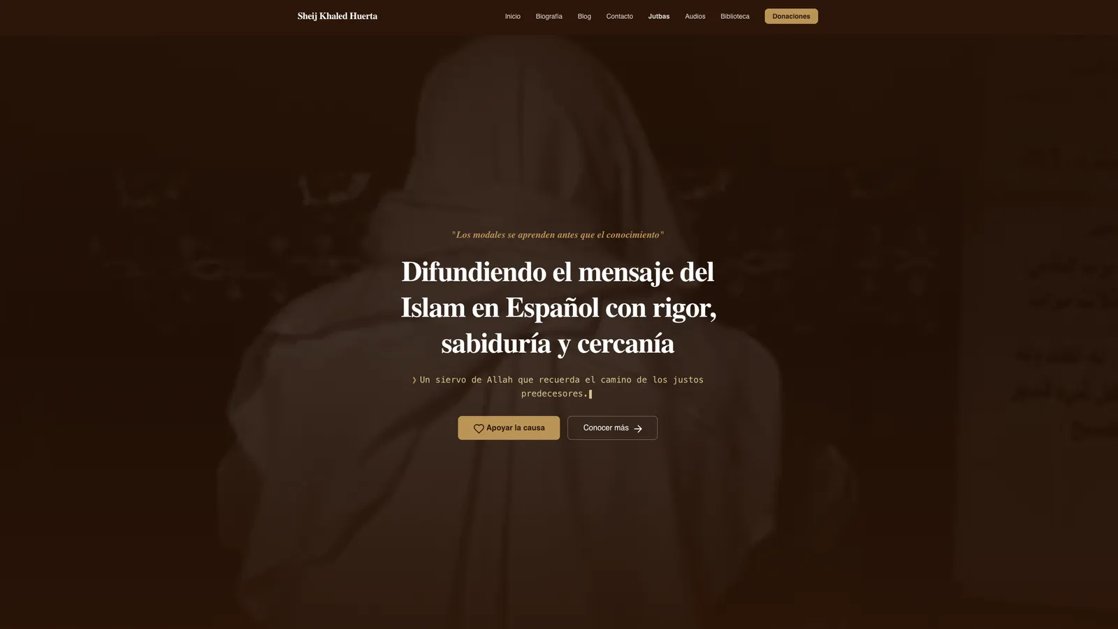 Sheij Khaled Huerta — Islamic Education Platform screenshot