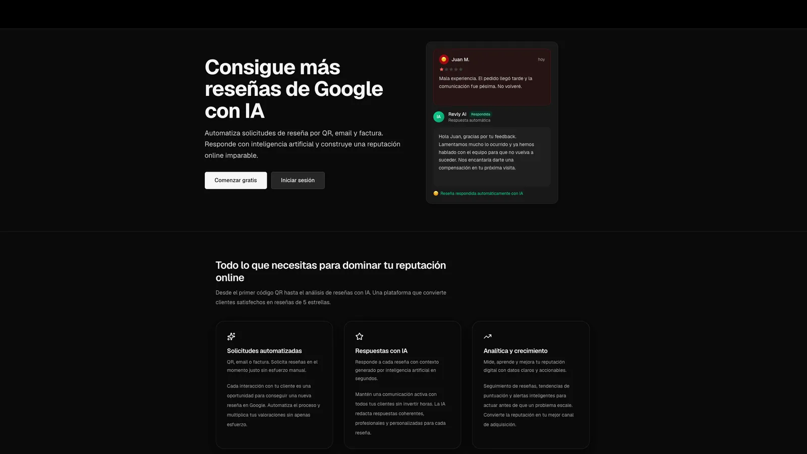 Revly — SaaS screenshot